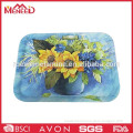 Made in china flower decal cheap melanine unique serving trays